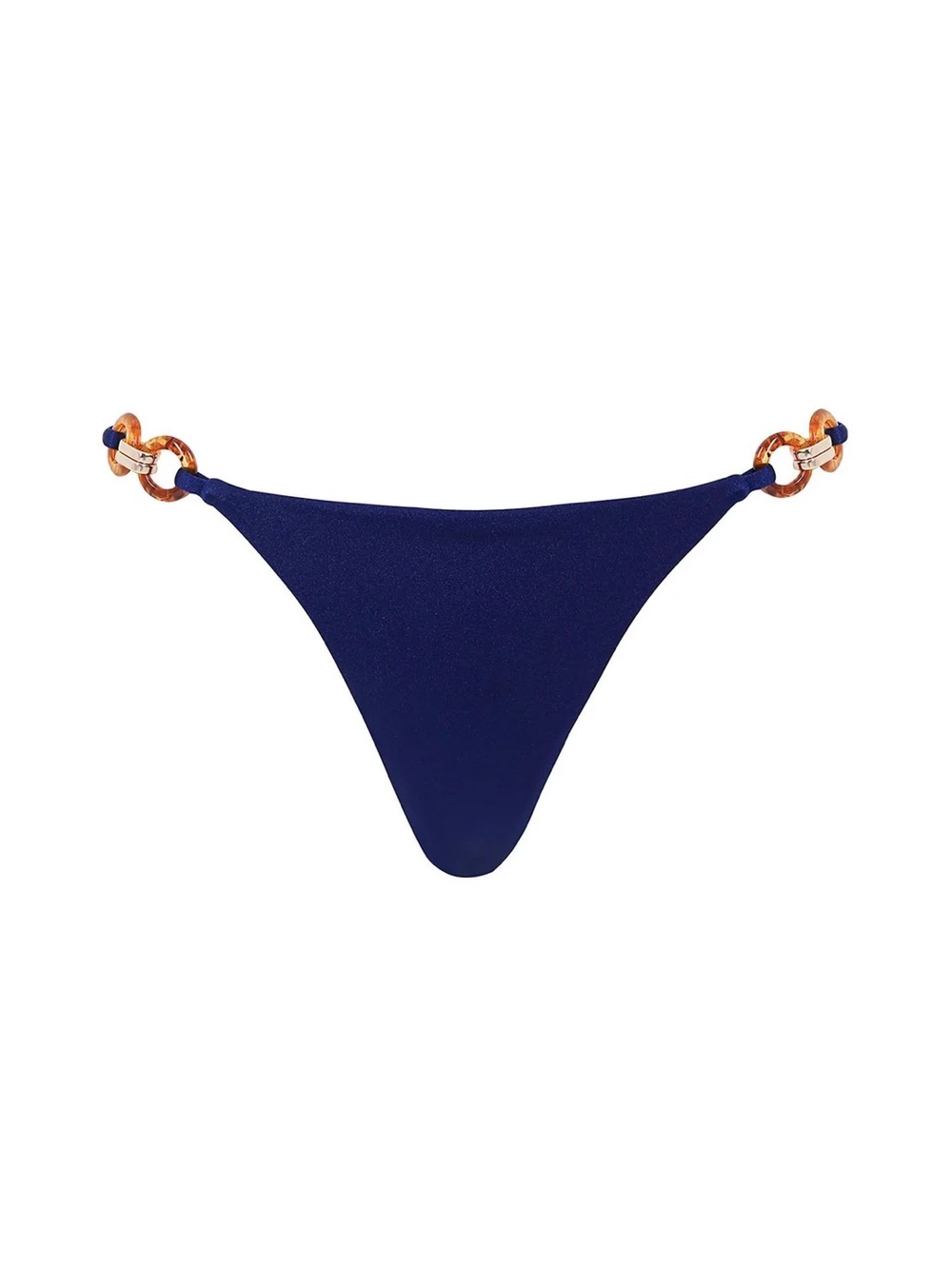 Agua Bendita Navy Blue Chain Detail Bikini Bottom